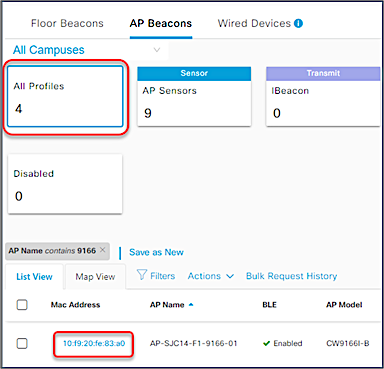 IoT Services AP profiles
