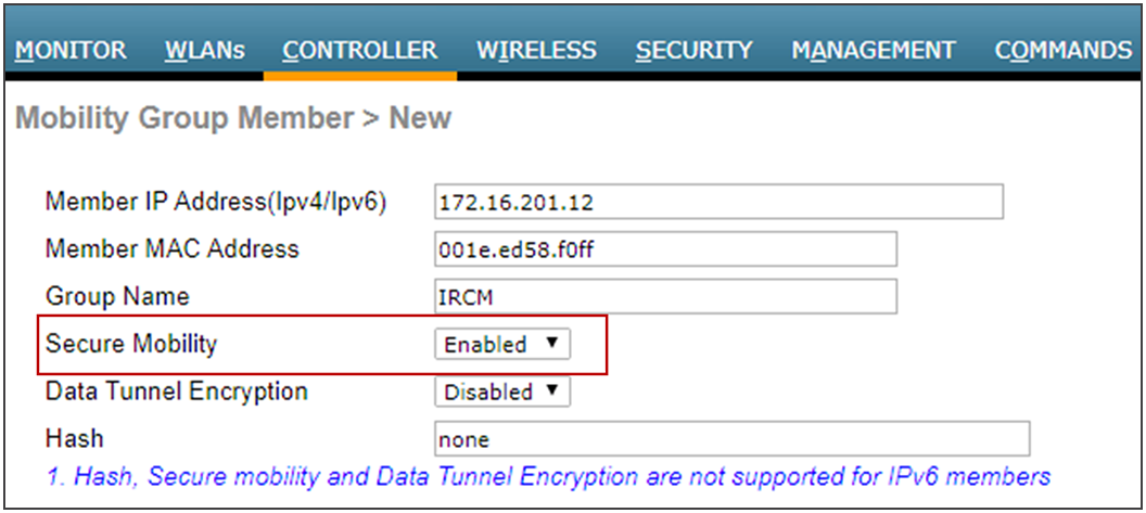 Mobility groups and Secure Mobility