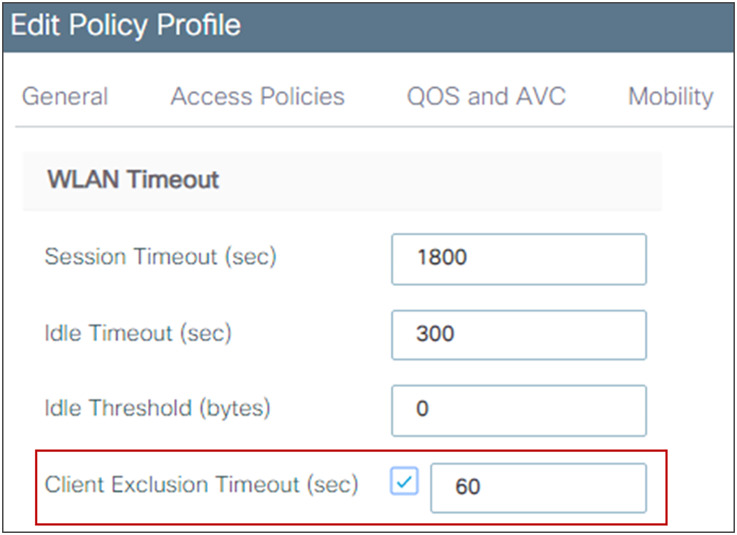 Client exclusion