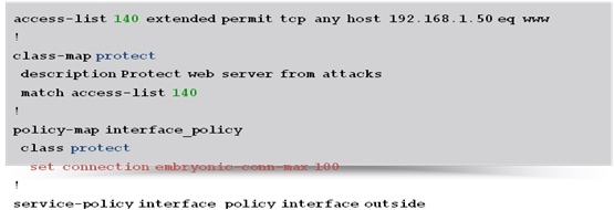 利用TCP Intercept机制应急处理TCP的半开连接攻击