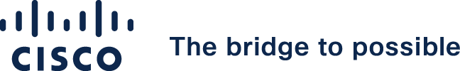 Cisco logo with the headline 'The bridge to possible'