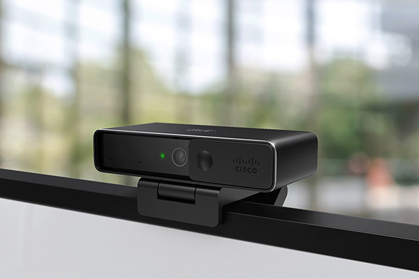 Close-up da Cisco Webex Desk Camera