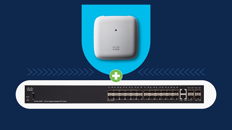 Small Business Switch with free wireless Access Point