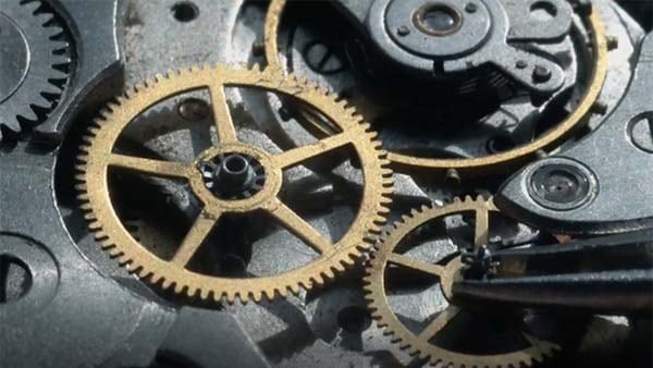 Inner gears of a clock