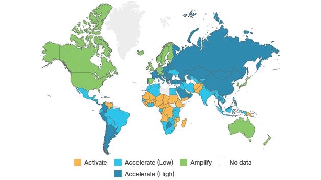 Global map of digital readiness