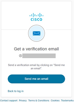 Get a verification email