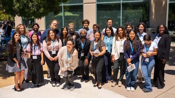 Silicon Valley Urban Debate League participants at Cisco San Jose campus