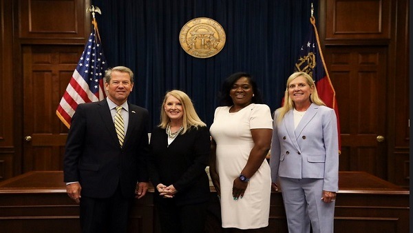 Kim Force with Georgia Governor Brian Kemp