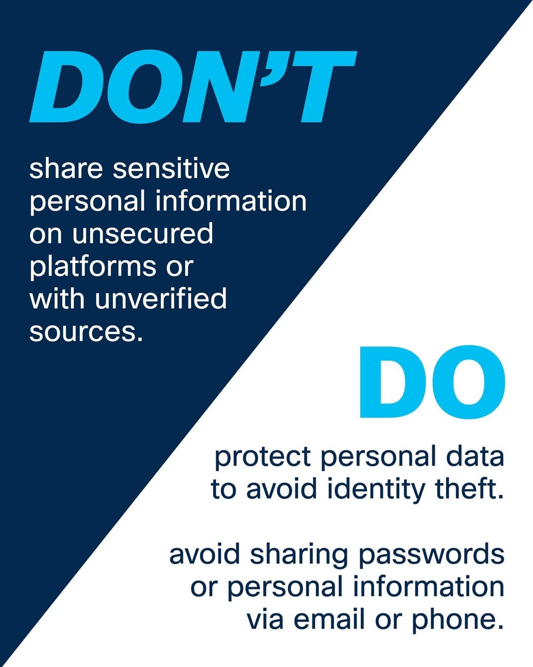 Data privacy do's and don'ts - sensitive personal information