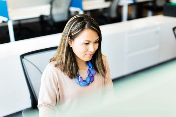 Woman at desk