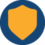 Robust security to protect critical data icon