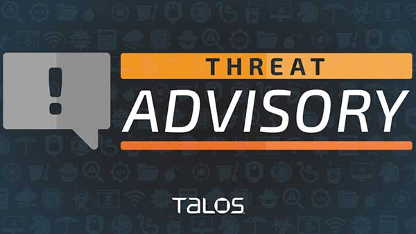 Cisco Talos threat advisory