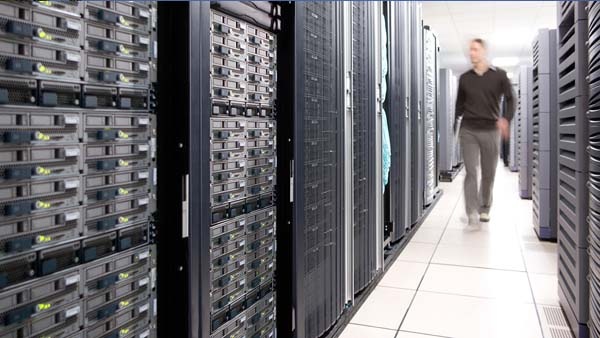 Data center server racks 