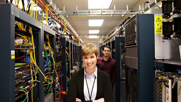 Engineers configuring data center switches with ease