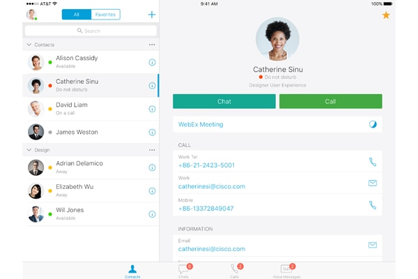 Cisco Jabber for iPhone and iPad