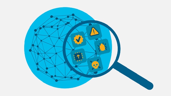How does network analytics scrutinize collected data?