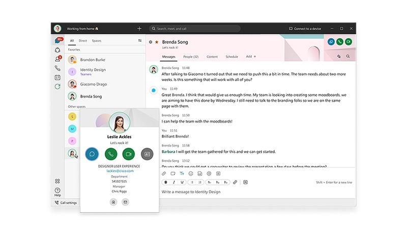 One easy-to-use app to call, meet, message and get work done.