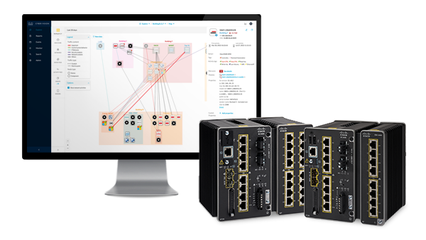 Cisco Cyber Vision and Cisco industrial switches 