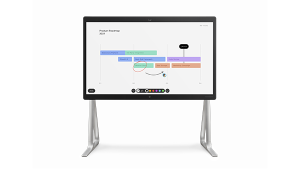 Classroom video endpoints Webex Board