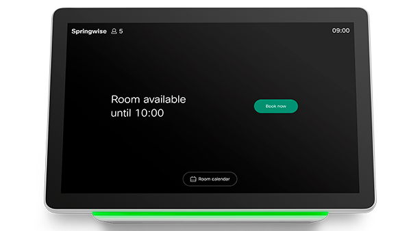 Classroom video endpoints Webex Room Navigator