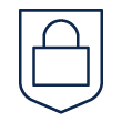 Protection shown by lock icon