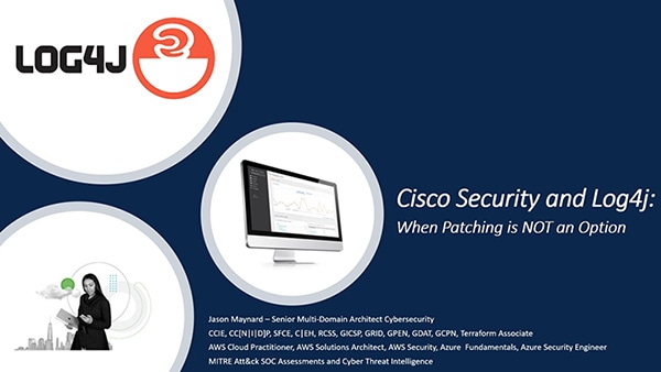 Cisco Security and Log4j