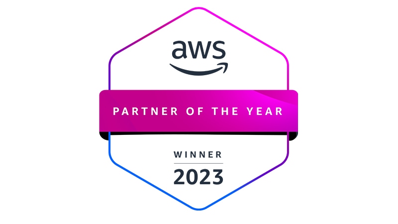 AWS 2023 Partner of the Year Award Logo 