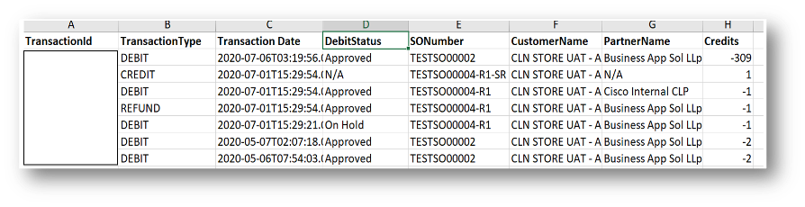 To pull reporting on your account transactions – go to the Transactions tab and select Search Transactions.