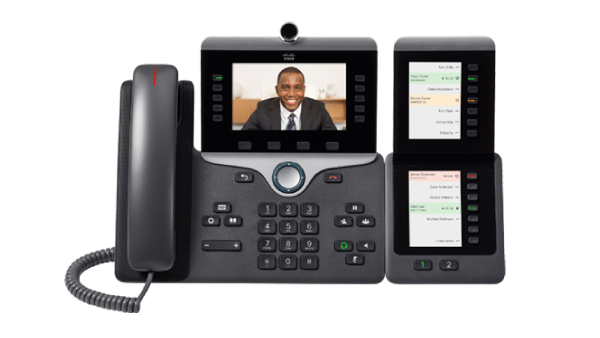 Cisco IP phones provide voice and video