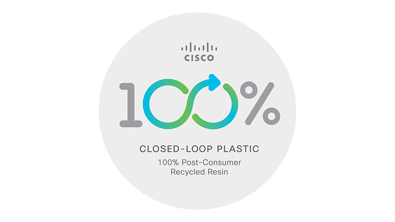 Cisco's first closed-loop plastic product