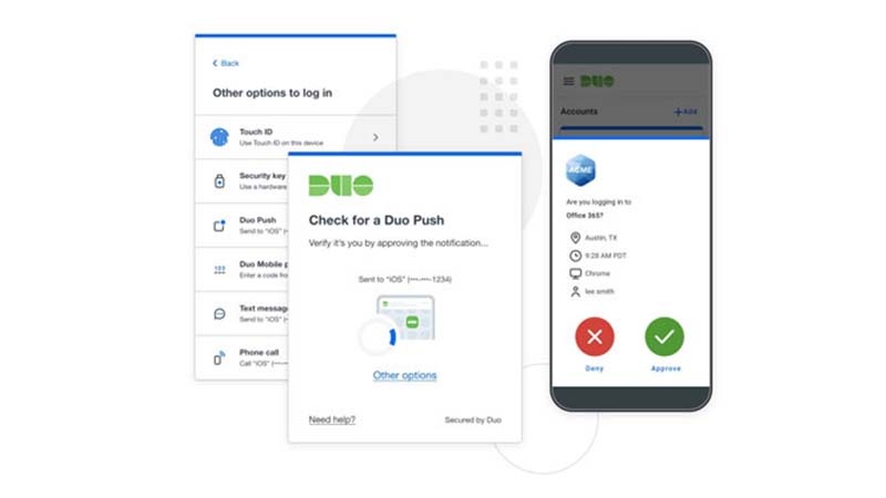 Duo multi-factor authentication