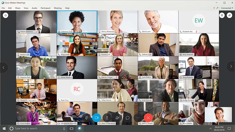 Video conferencing with Webex Meetings