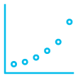 Icon representing predictability in a graph