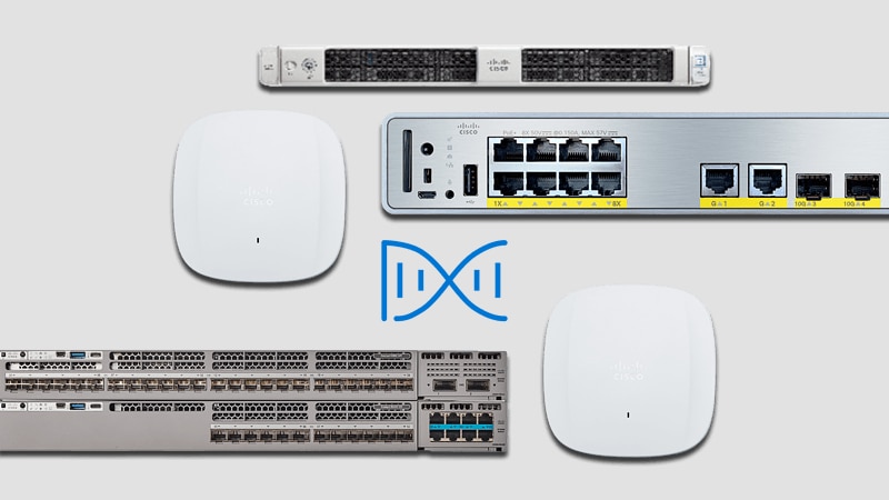 Cisco DNA Starter Kit switches, access point, and dashboard GUI
