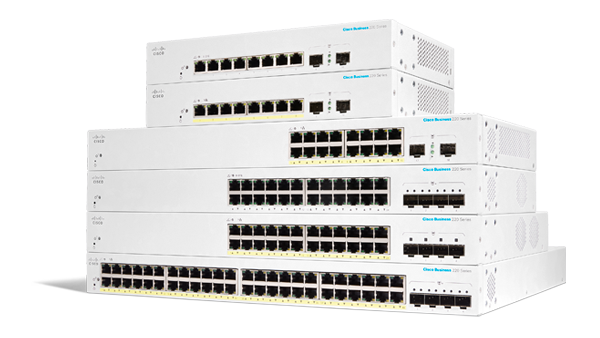 Switches inteligentes Cisco Business serie 220