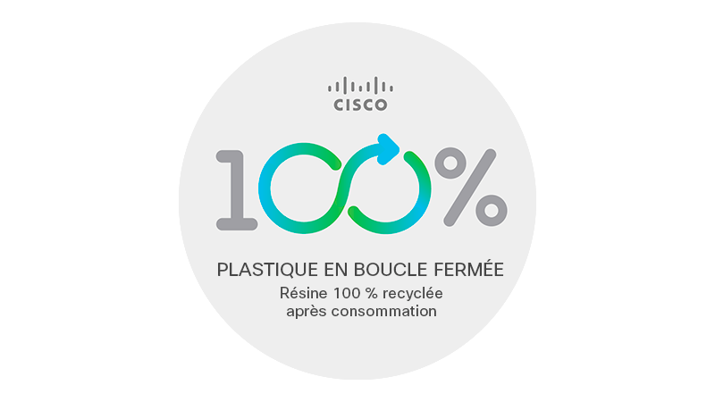 Téléphone VoIP en plastique en boucle fermée de Cisco