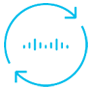 Icône représentant une flèche dans un cercle avec l'emballage d'un produit au centre