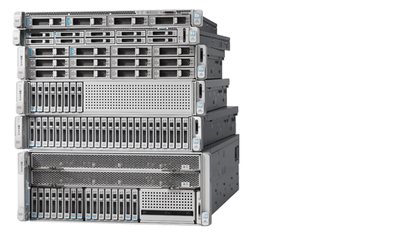 una foto di un server iperconvergente Cisco