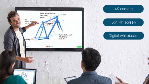 Revolutionize how you work with the Cisco Webex Board all-in-one collaboration device.