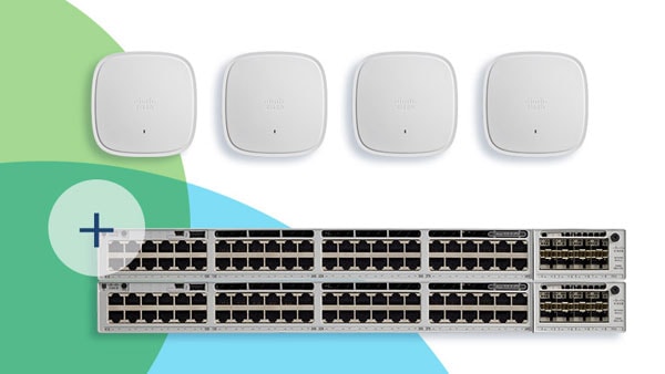 Cisco Catalyst 9000 multigigabit switches and Cisco Catalyst 9100 Wi-Fi 6 access points