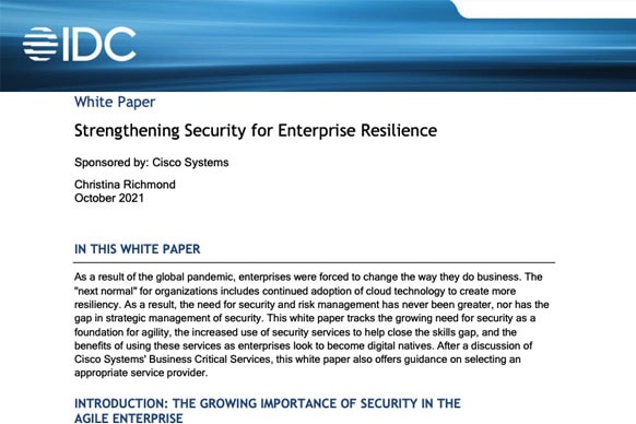 Strengthen security for enterprise resilience