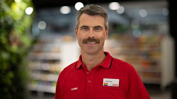 Man in grocery store