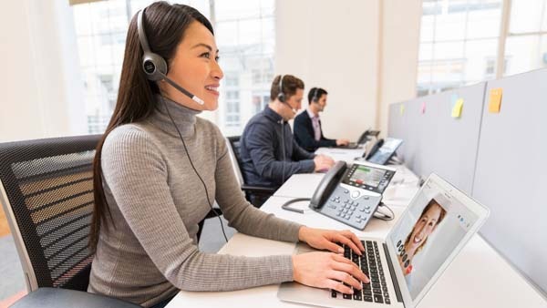 Fones de ouvido sem fio para escritório