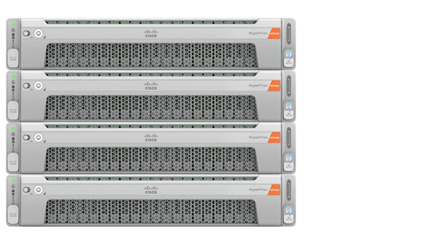 uma foto de um servidor hiperconvergente da Cisco