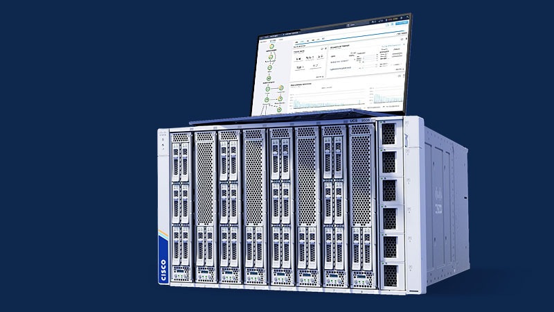 UCS X9508 Chassis with UCX X210c and X410c M7 Compute Nodes