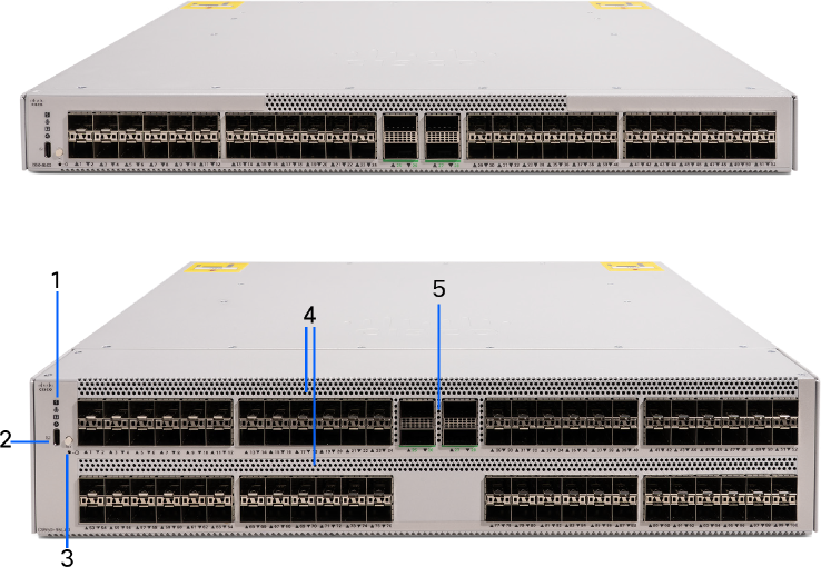 Front view of the Cisco C9550 Series Smart Switches