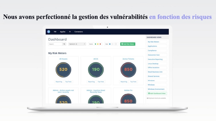 Demo der UI für risikobasiertes Schwachstellenmanagement