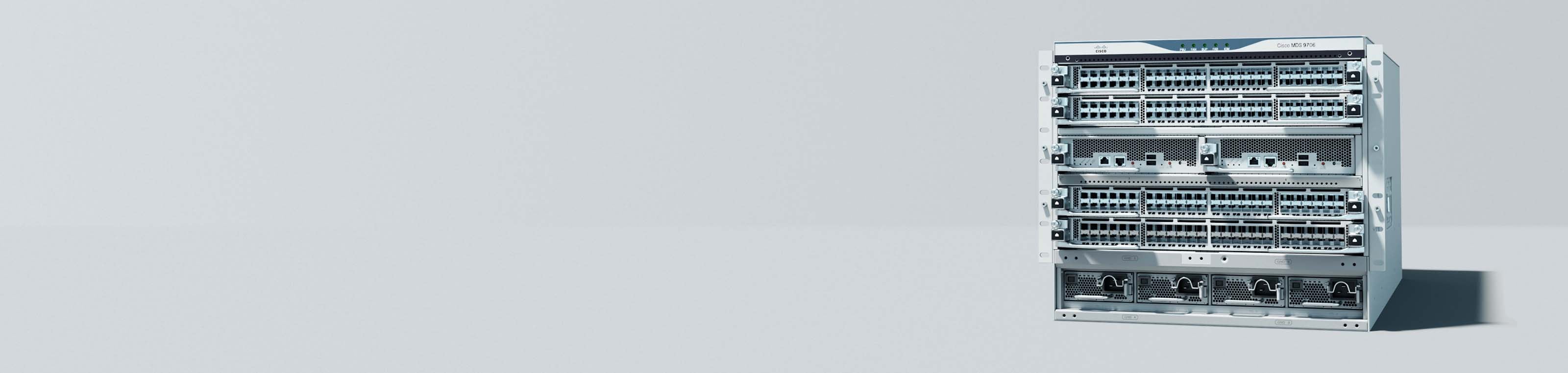 stack of Cisco MDS 9000 Series Multilayer Switches