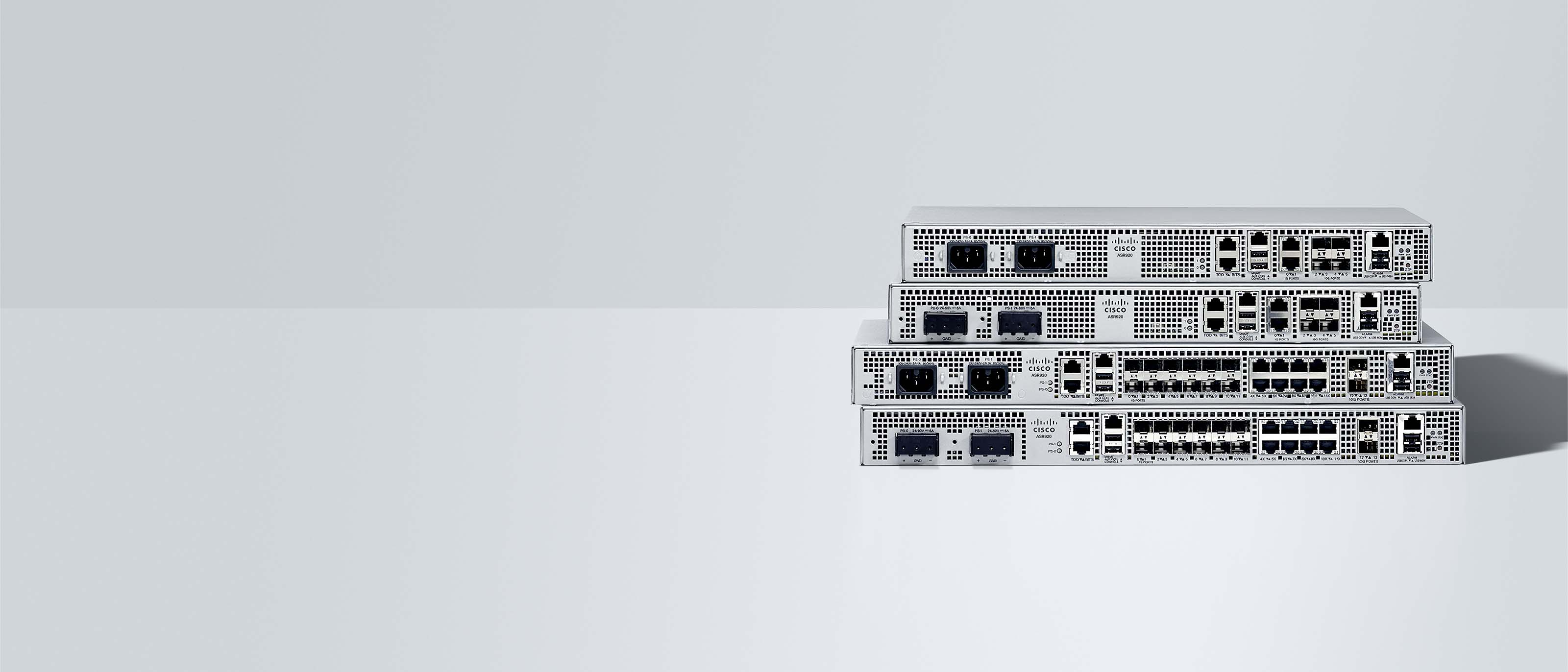 Stack of Cisco ASR 920 Series Aggregation Services Router