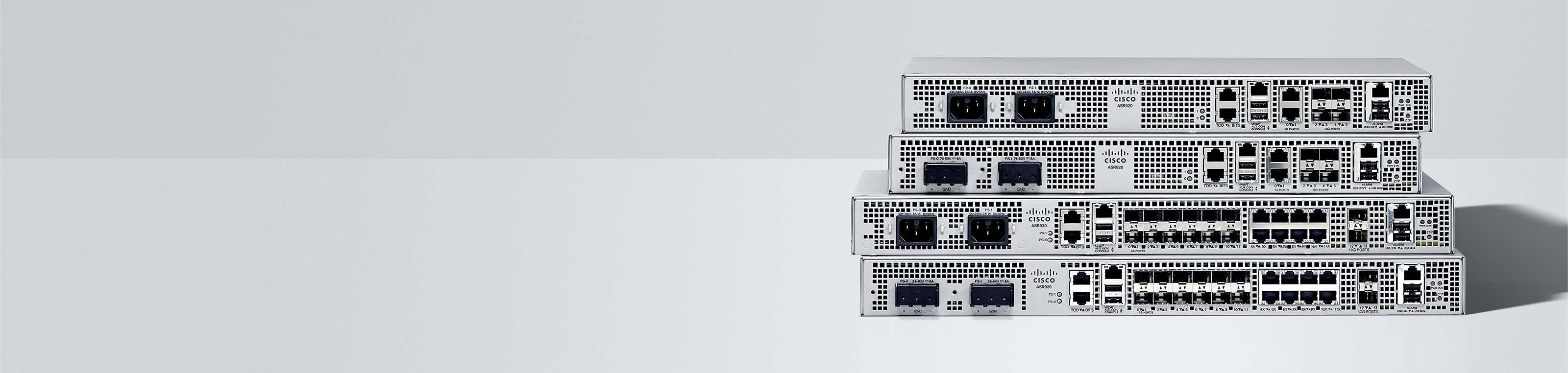 Stack of Cisco ASR 920 Series Aggregation Services Routers